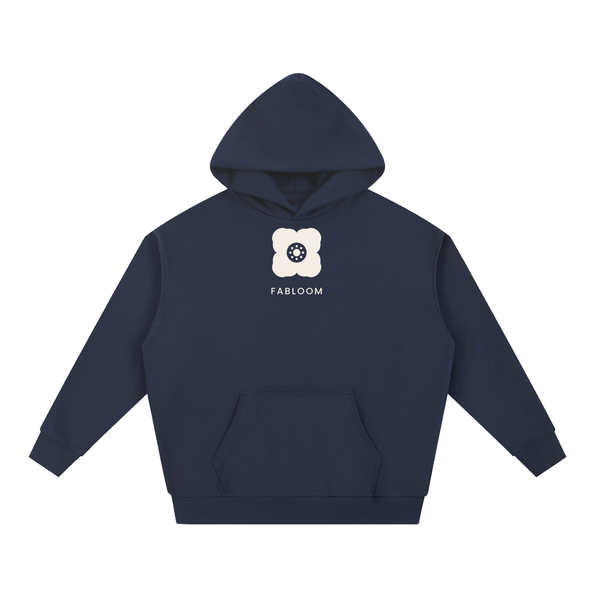 Hood's hoodie — Navy, front view.