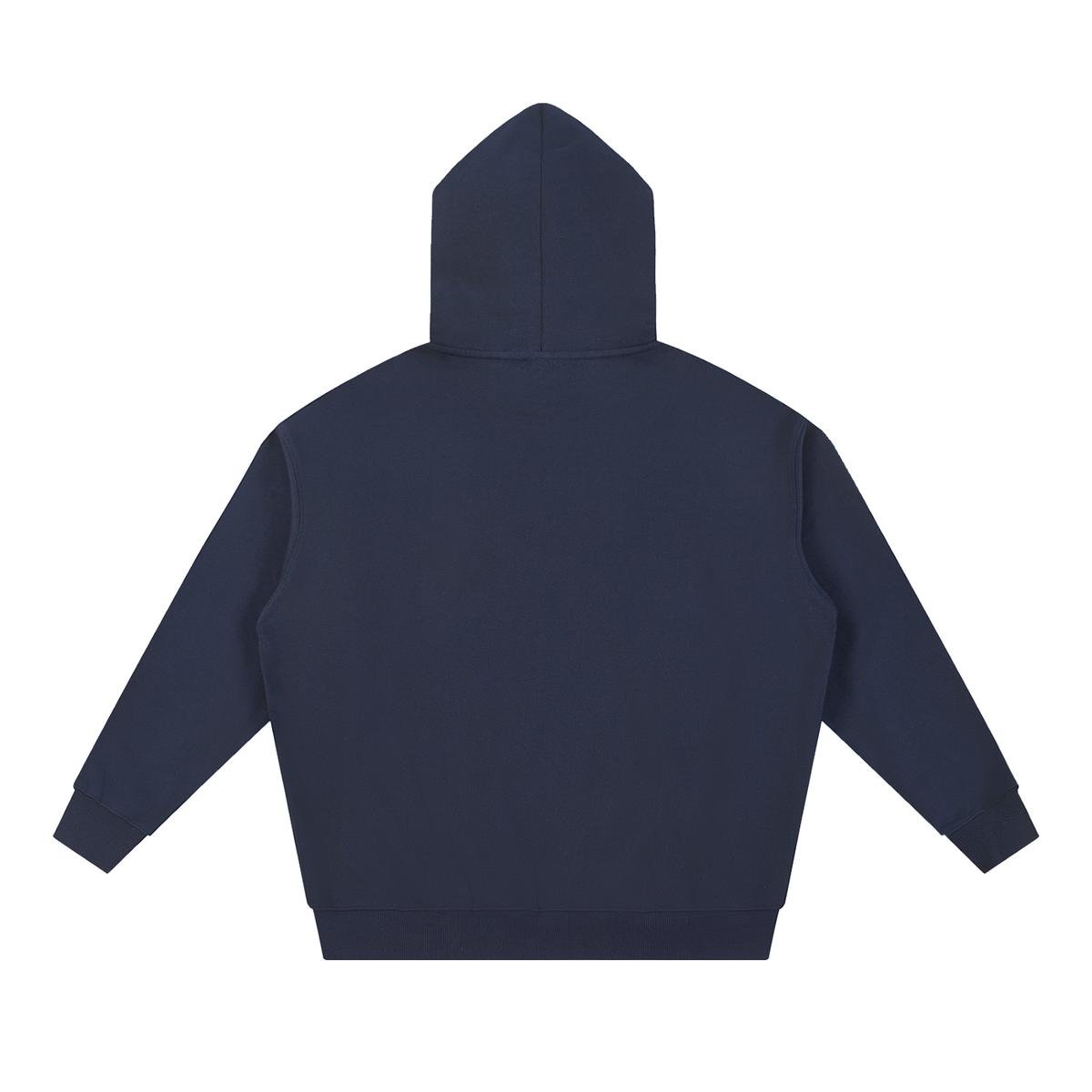 Hood's hoodie — Navy, back view.