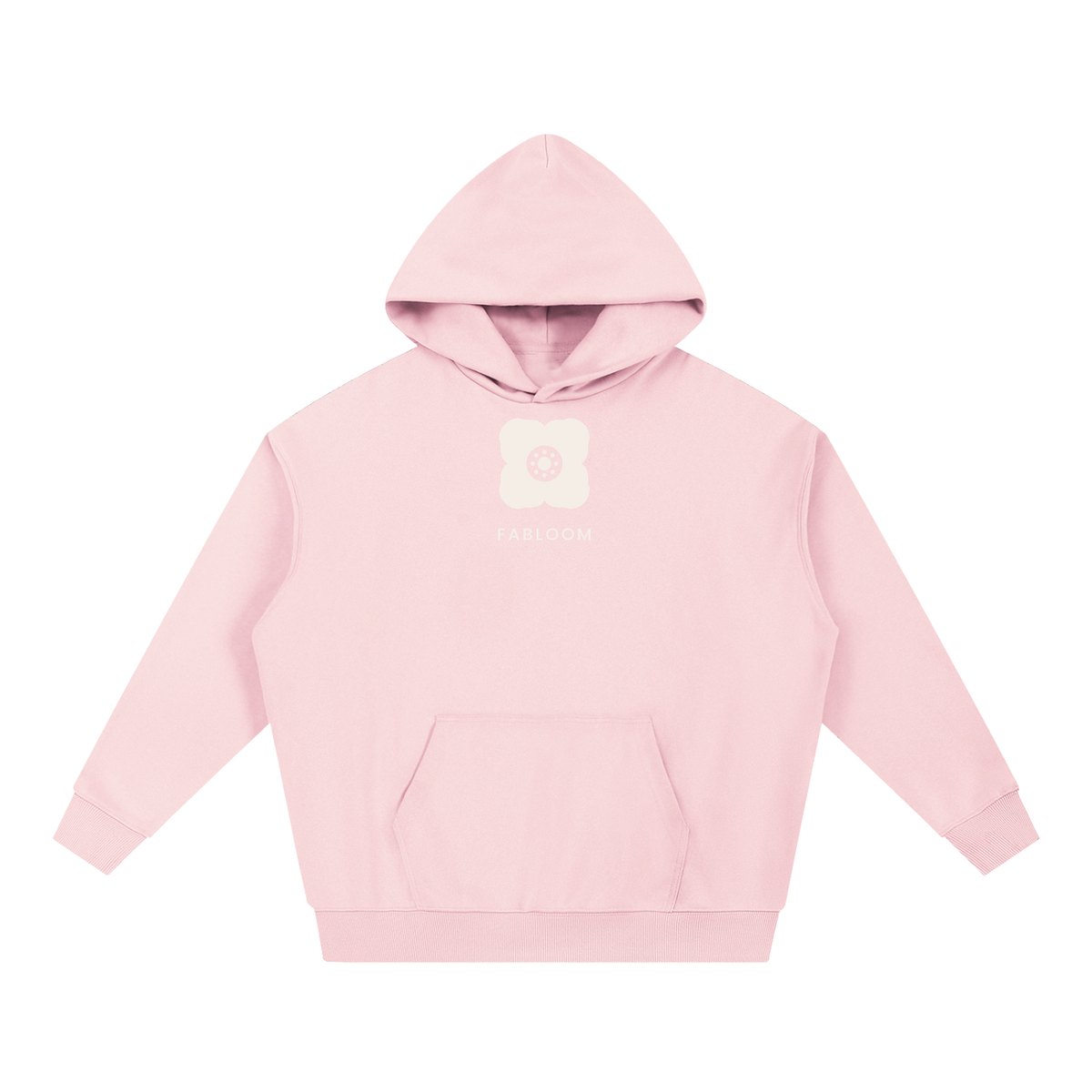 Hood's hoodie — Pink, front view.