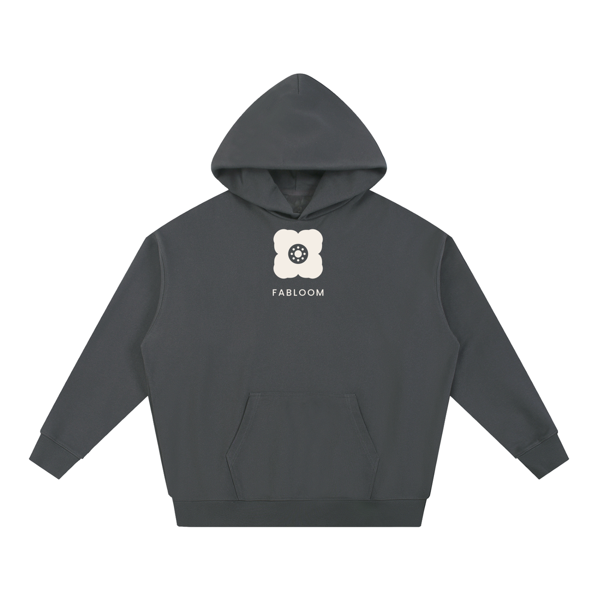 Hood's hoodie — Grey, front view.