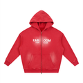 Sunfade Hoodie — Red, front view.