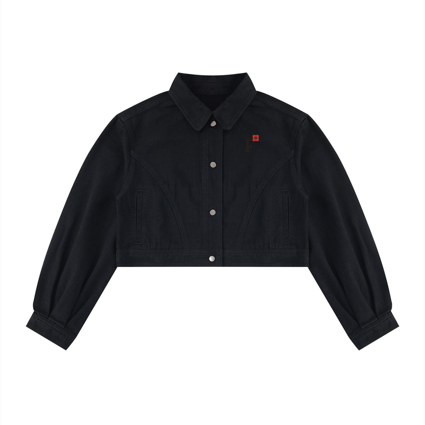 Fabloom Crop Denim Jacket