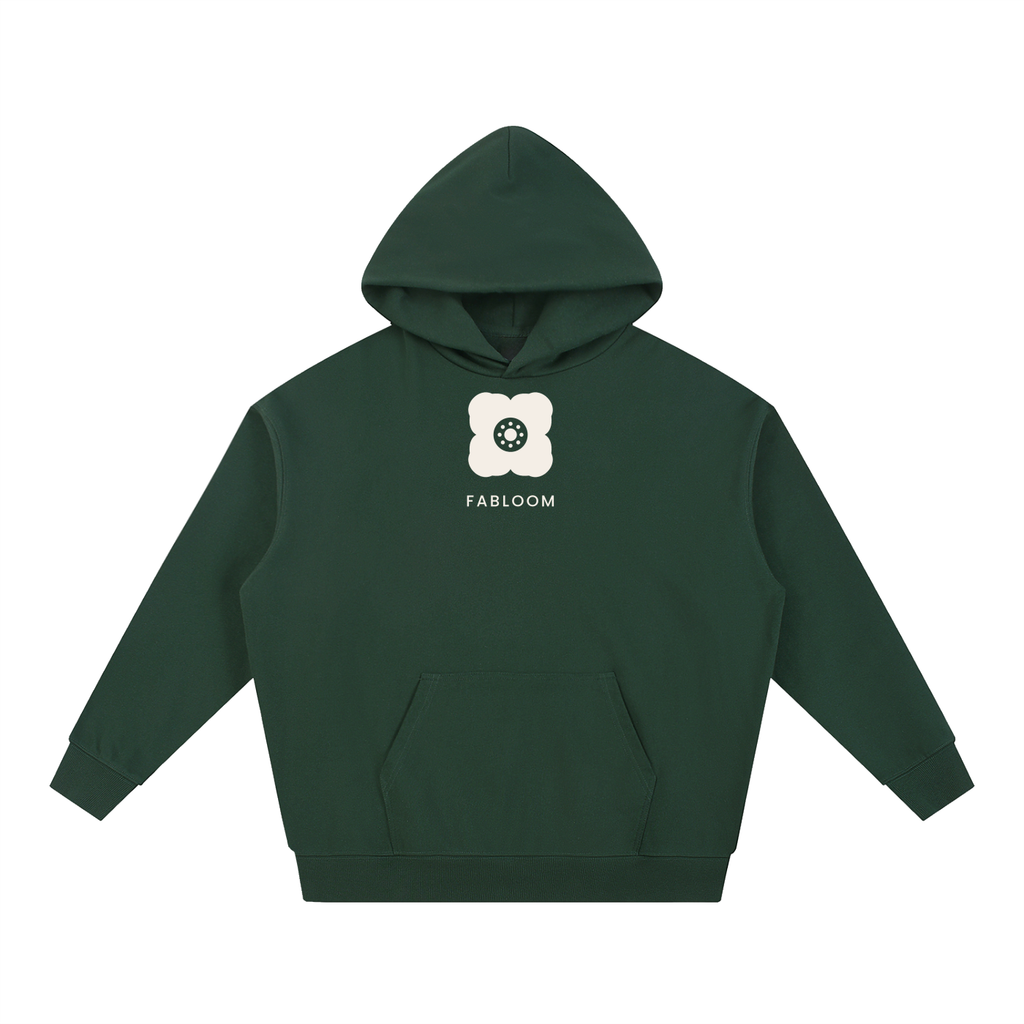 Hood's hoodie — Green, front view.