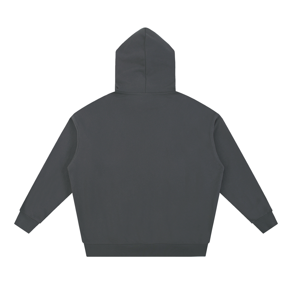 Hood's hoodie — Grey, back view.